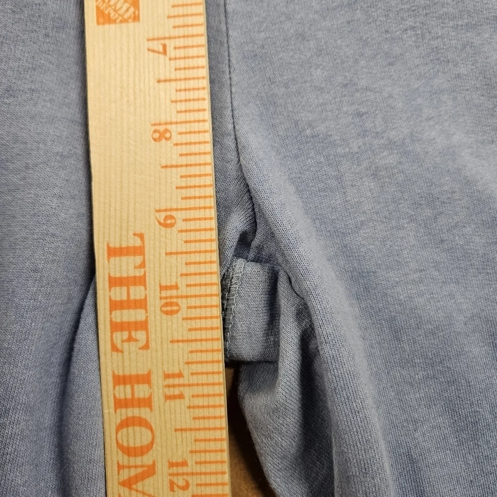 0046 Bebe Y2k Drawstring Lounge Pants Denim Accents Wide Leg Flare Blue Large